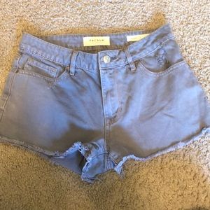 Grey cut off shorts
